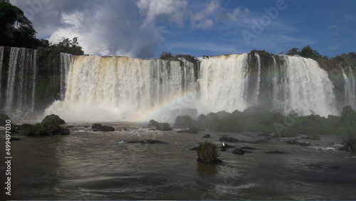 panoramic view of the iguaçu falls, Brazil