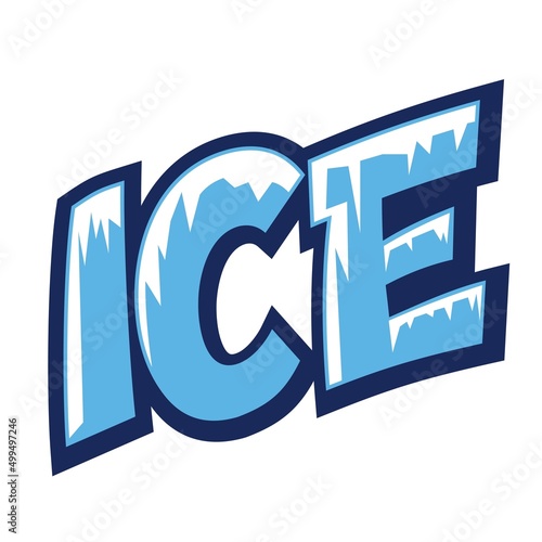 ice text logo