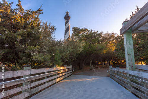 Canvas Print Cape Hatteras Lighthouse along the Outer Banks in North Carolina