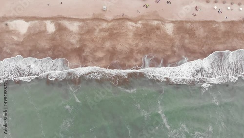Mar, sea, ocean, waves, olas, Argentina, playa, beach, drone, 4k.