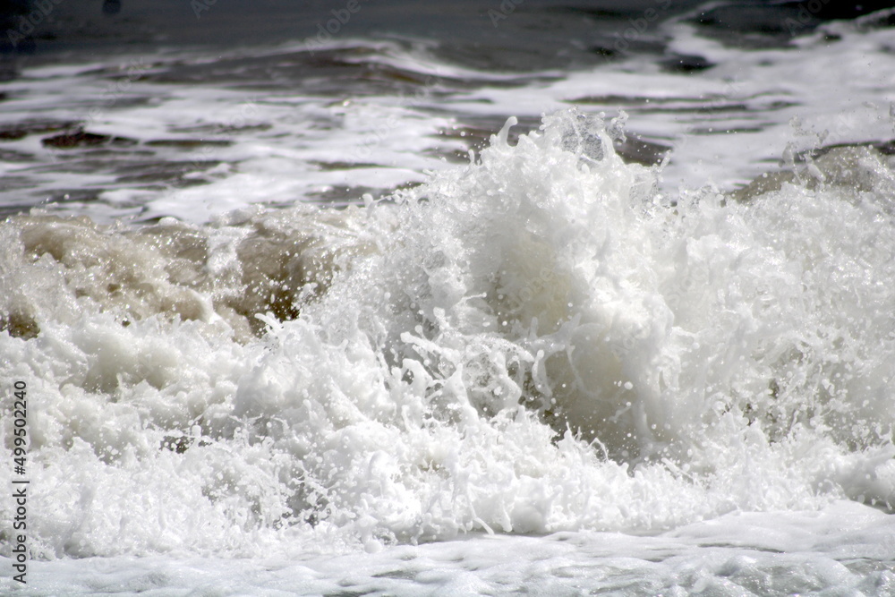 water flowing into the water