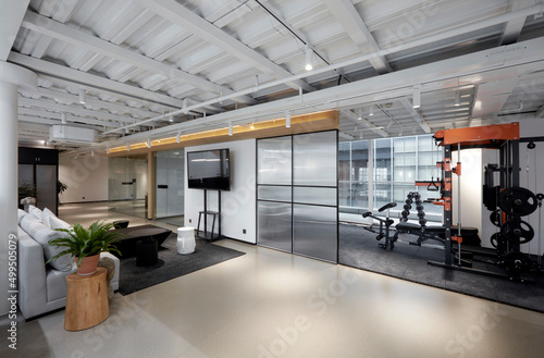 Modern comprehensive office interior  Reception area