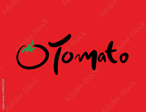 Tomato illustrations - Hand drawn food ingredients, Tomato - vector