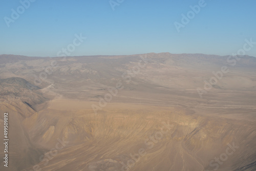 Chile Atacama San Pedro Desert Sky View from a Airplane Window