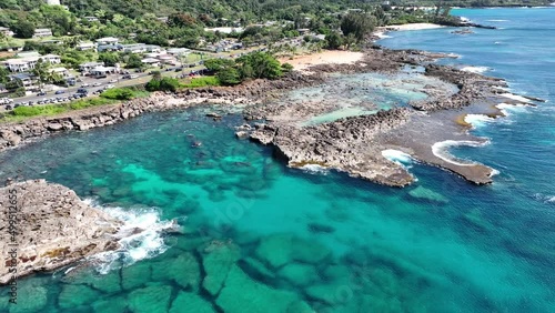 Sharks' Cove in Hawaii's North Shore in Oahu photo