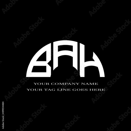 BAH letter logo creative design with vector graphic