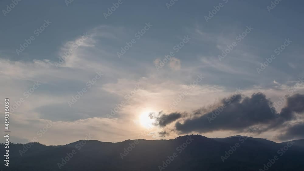 Twilight sky with cumulus cloud time lapse on a sunny day 4k footage. Twilight sky with cumulus cloud time lapse on a sunny day 4k footage.