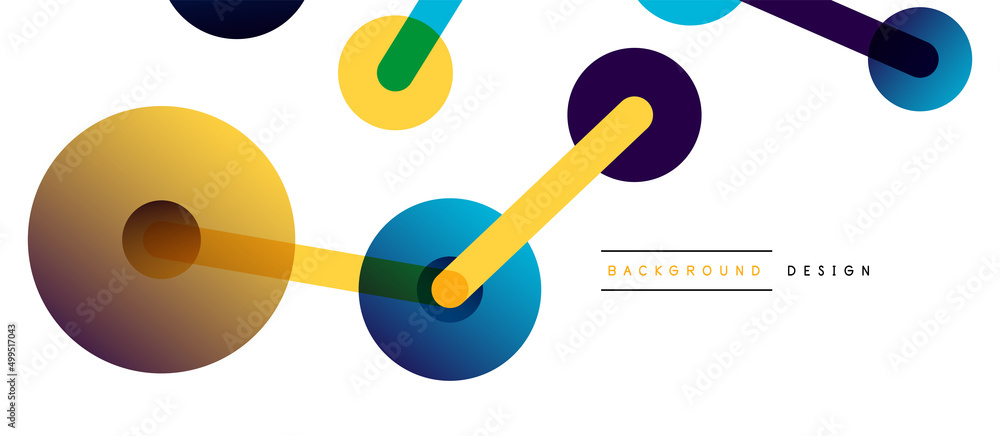 Line points connections geometric abstract background. Circles connected by lines. Trendy techno business template for wallpaper, banner, background or landing Line points connections geometric abstract background. Circles connected by lines. Trendy techno business template for wallpaper, banner, background or landing