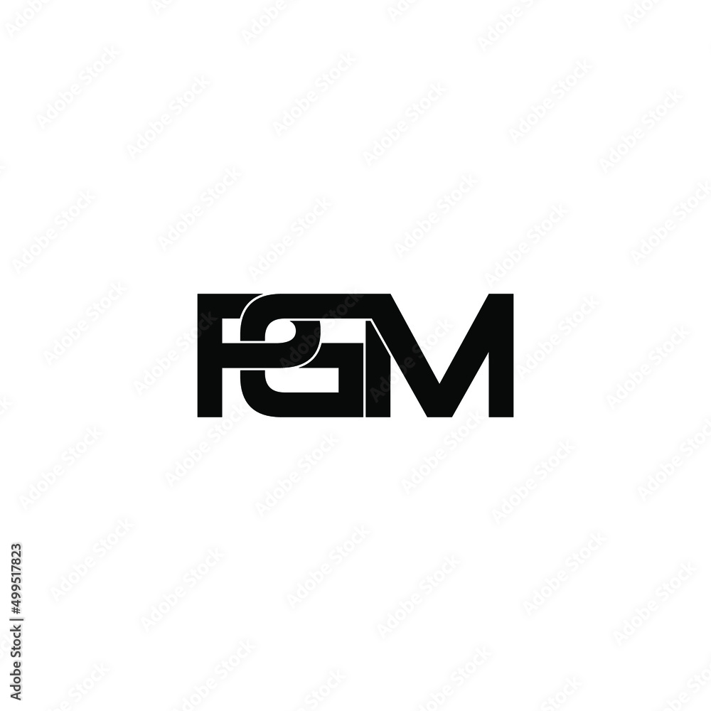 pgm letter original monogram logo design pgm letter original monogram logo design