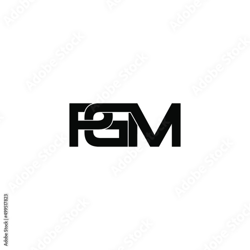 pgm letter original monogram logo design