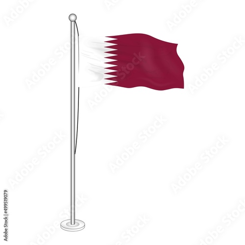 Qatar flag vector EPS 10