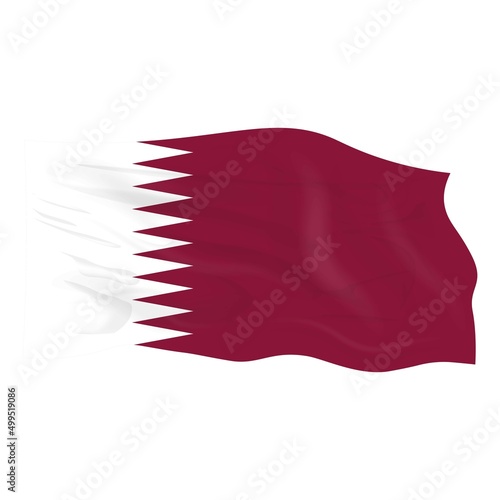 Qatar flag vector EPS 10