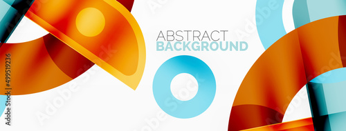 Color geometric stripes, lines abstract background. Minimal geometric template for wallpaper, banner, presentation