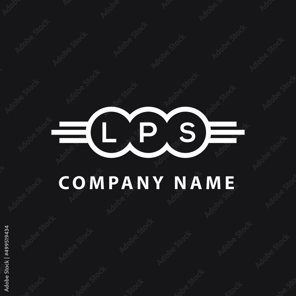 LPS letter logo design on black background. LPS creative initials letter logo concept. LPS letter design. 