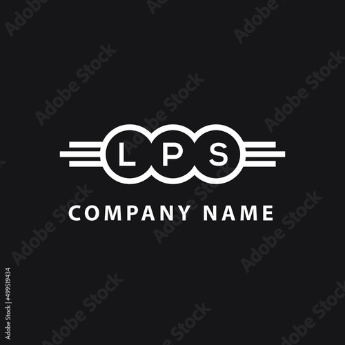 LPS letter logo design on black background. LPS creative initials letter logo concept. LPS letter design. 