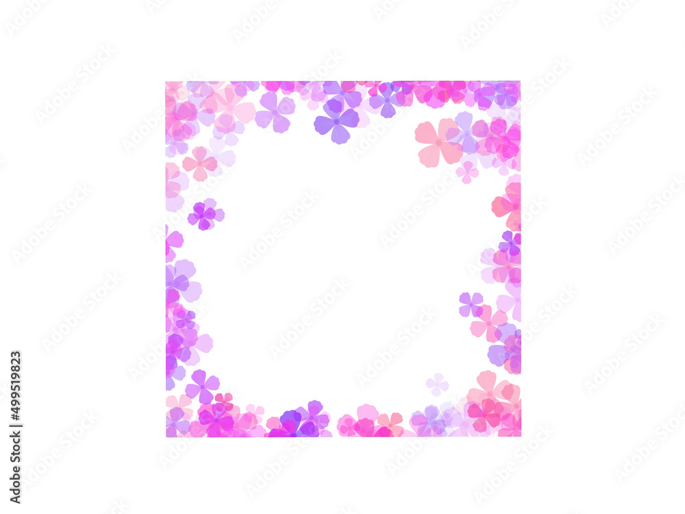 Flowers Frame Background Illustration Flowers Frame Background Illustration