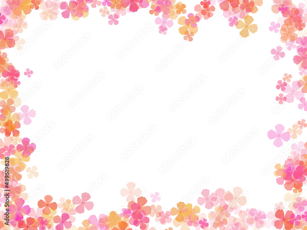 Flowers Frame Background Illustration Flowers Frame Background Illustration