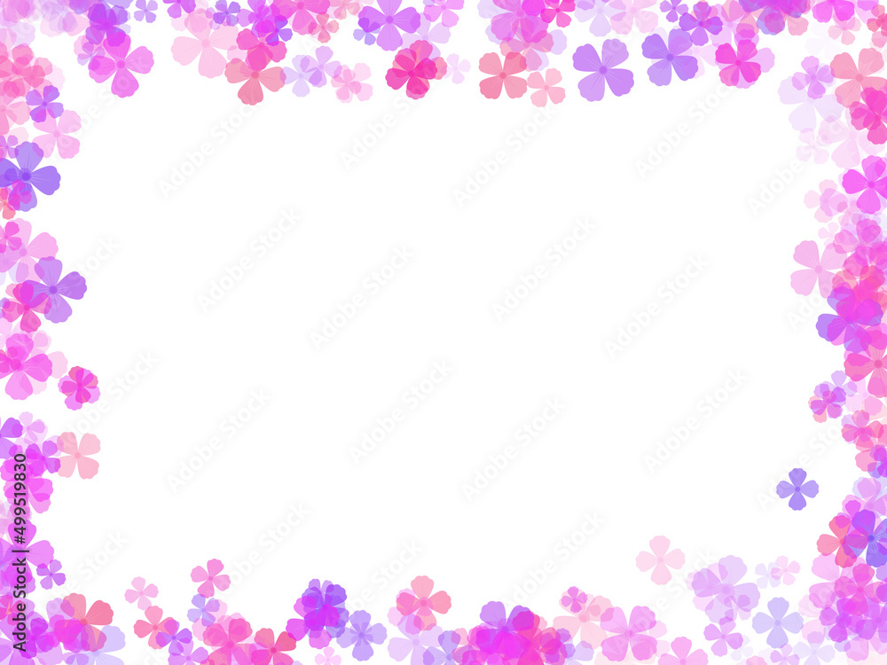 Flowers Frame Background Illustration