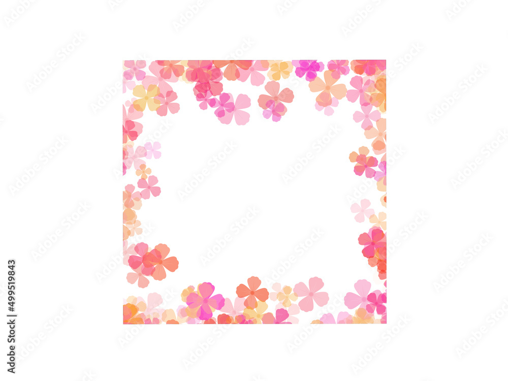 Flowers Frame Background Illustration