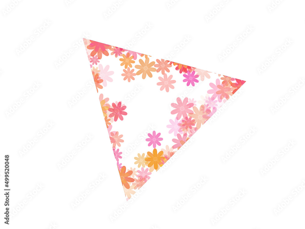 Fototapeta premium Flowers Frame Background Illustration