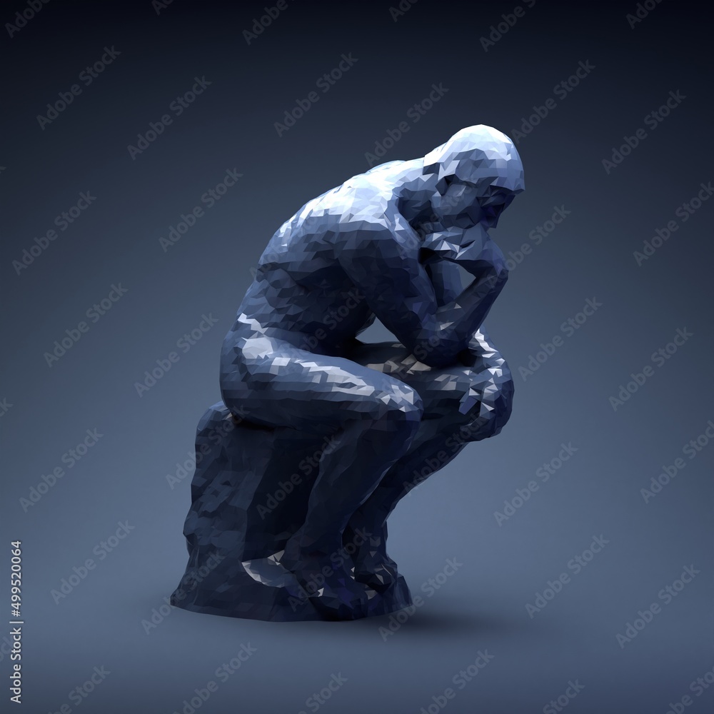 Fototapeta premium Artistic Sculpture Ambient Background 3D Render