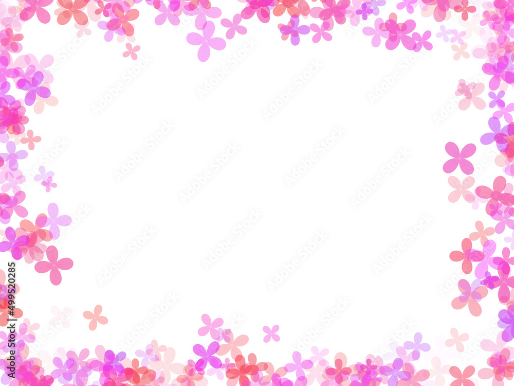 Frame Flower Background Illustration