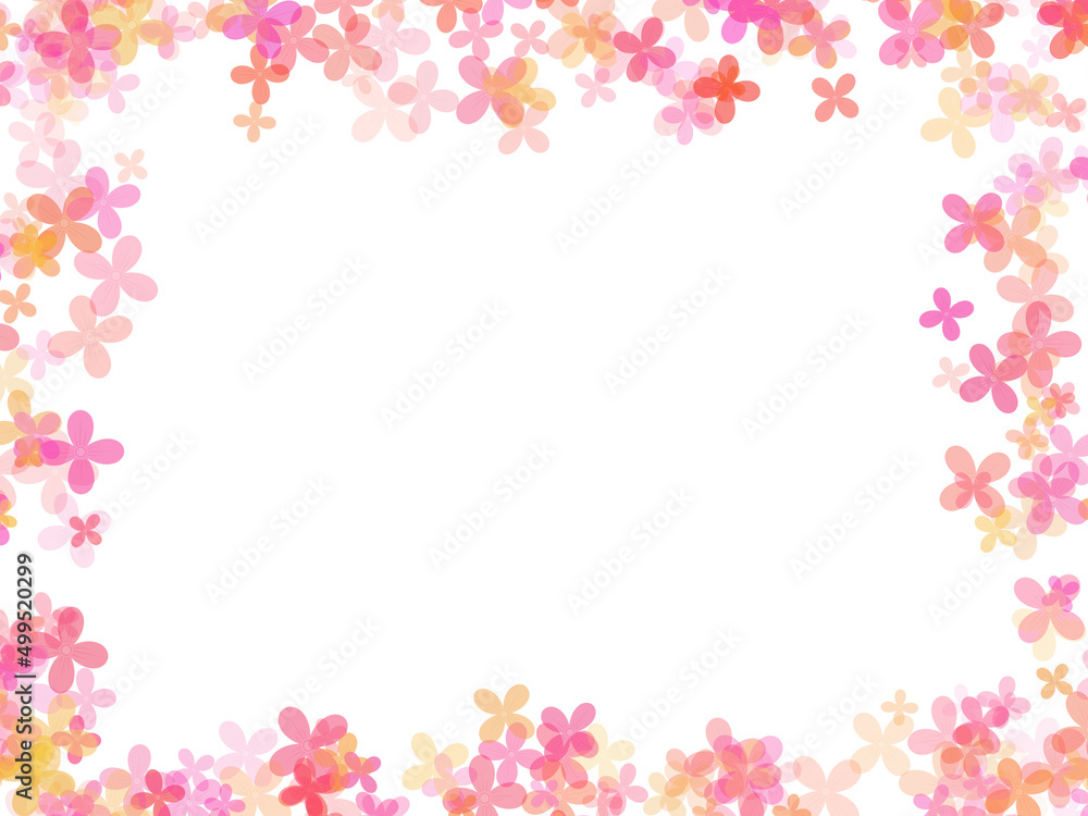 Frame Flower Background Illustration