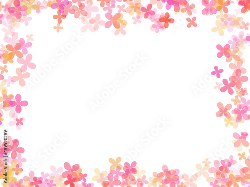 Frame Flower Background Illustration