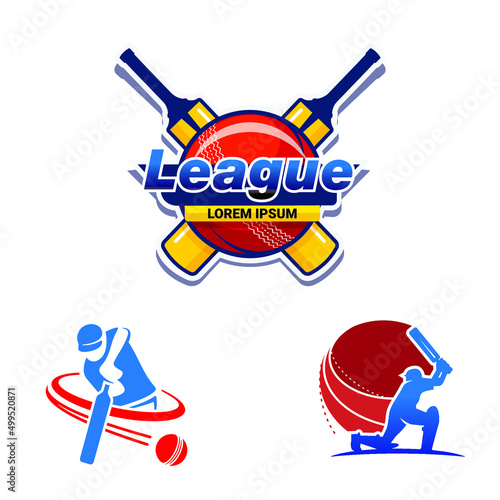 Cricket League Logo Vector