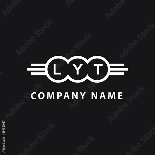 LYT  letter logo design on black background. LYT   creative initials letter logo concept. LYT  letter design.
