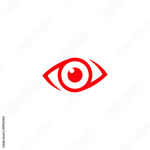 illustration logo eyes icon templet