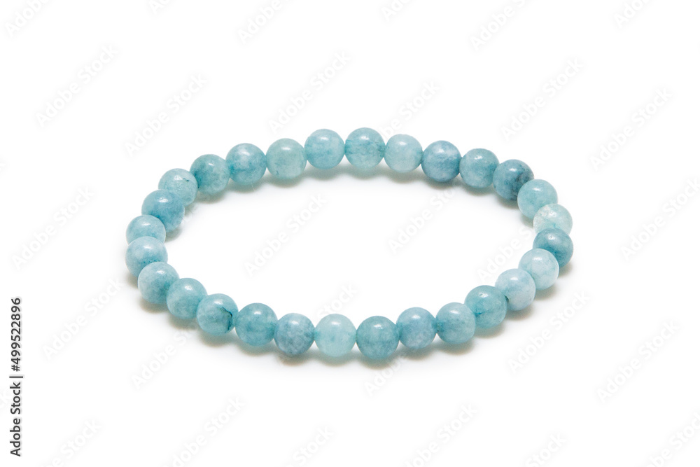 Bracelet made of stones on a white background Bracelet made of stones on a white background