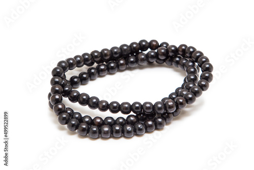 Bracelet made of stones on a white background