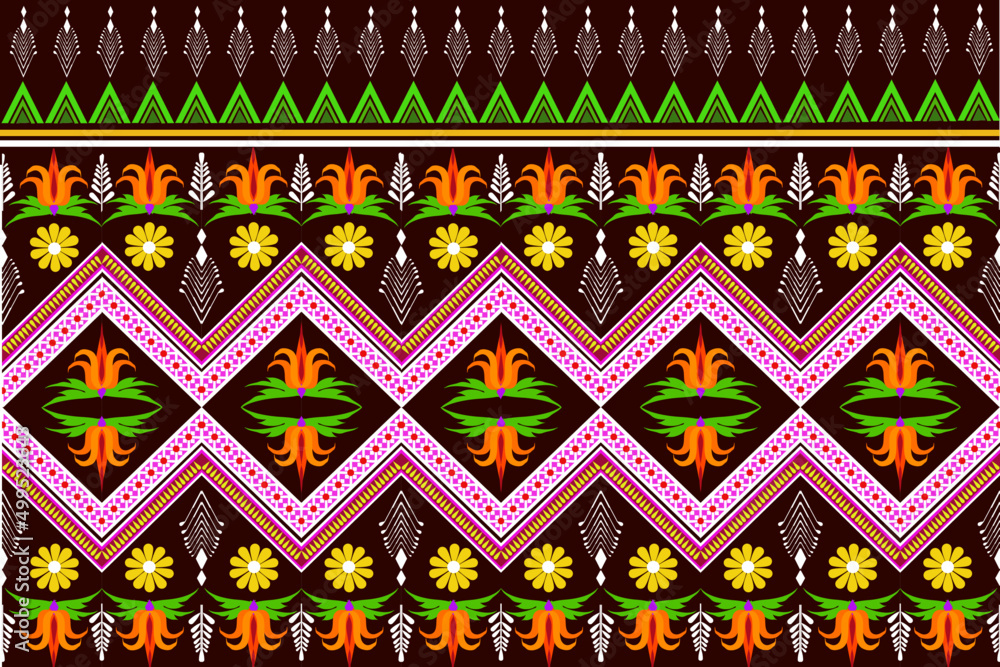 Ethnic pattern, fabric, traditional design for background, carpet, wallpaper, clothing, wrapping, Batik, fabric, Vector illustration. Ethnic pattern, fabric, traditional design for background, carpet, wallpaper, clothing, wrapping, Batik, fabric, Vector illustration.