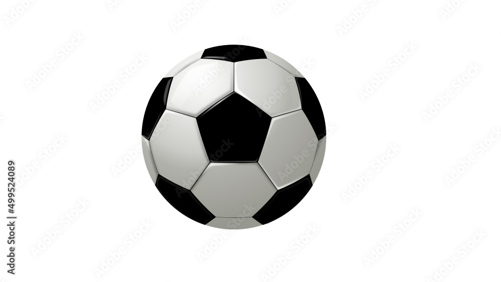 Real Soccer ball. Soccer ball isolated on white. Realistic Football Vector clip Art