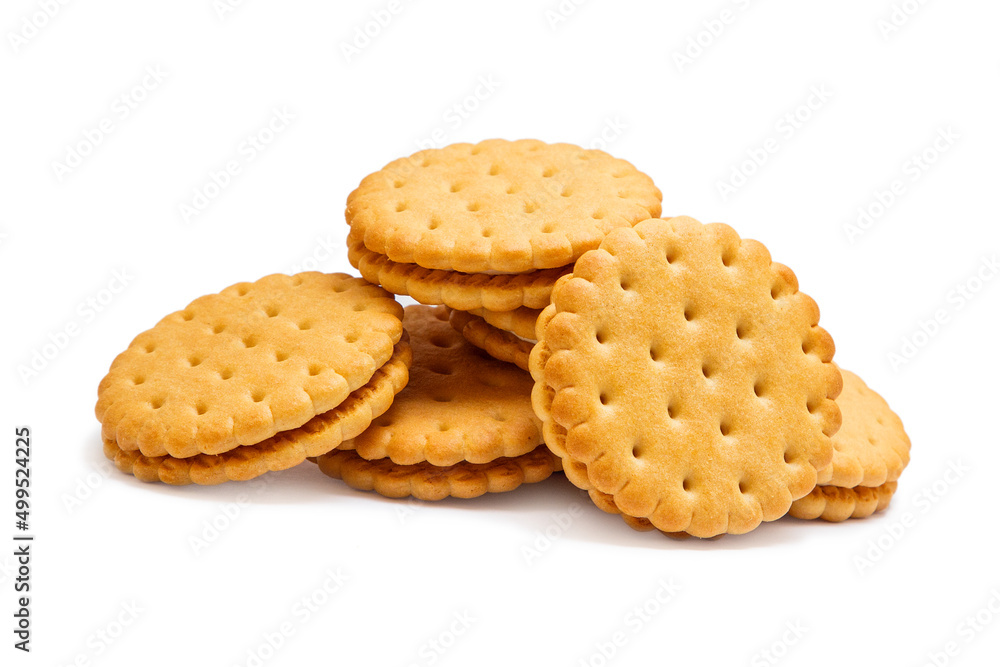 Cookies on a white background Cookies on a white background