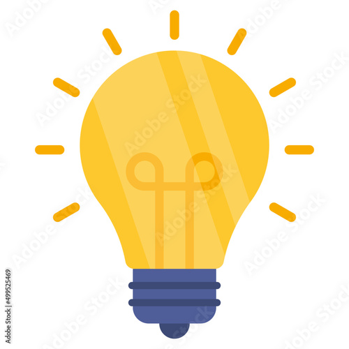 A unique design icon of creative idea