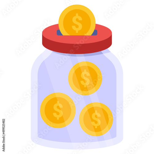 Premium download icon of money jar