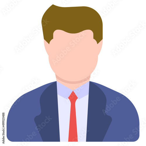 Modern design icon of businessman