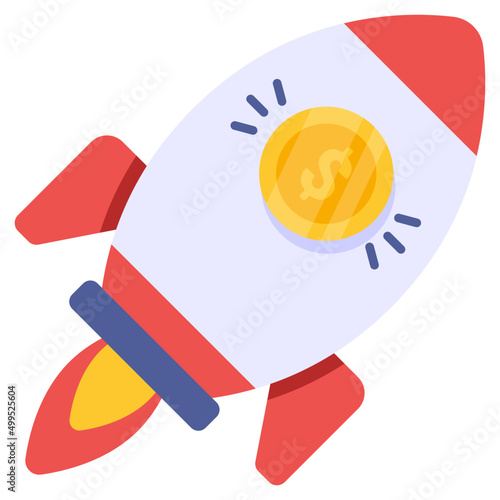 A creative design icon of business startup