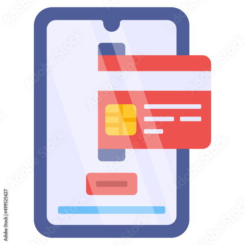 Vector design of mobile card payment