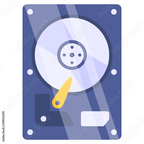 Hard disk icon in editable design