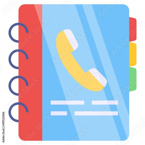Modern design icon of contacts book