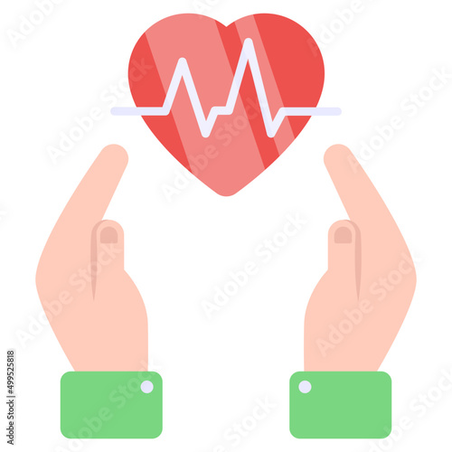 Modern design icon of heart care