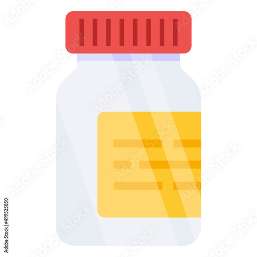 A unique design icon of drugs bottle