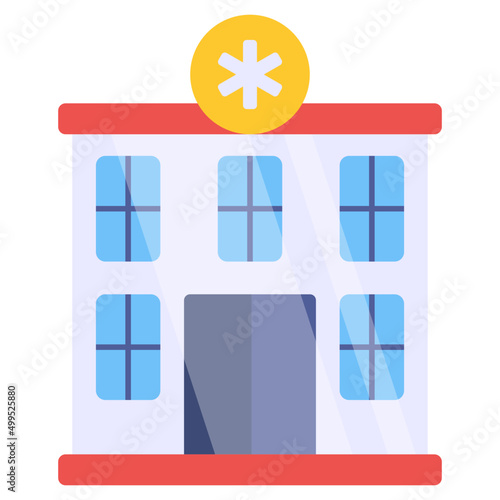 Modern design icon of hospital