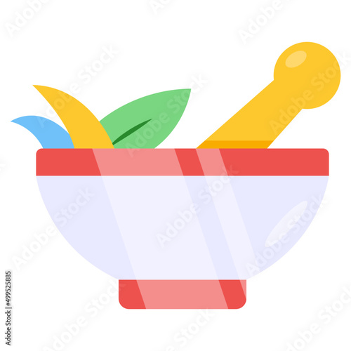 Modern design icon of pestle mortar
