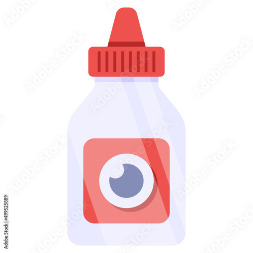 An icon design of eye drops