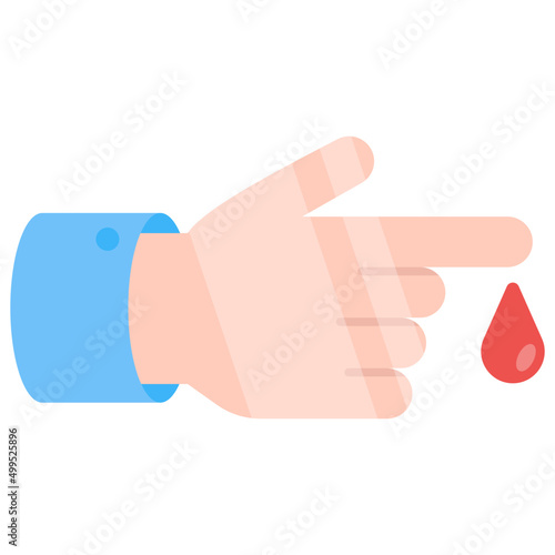 Perfect design icon of finger cut