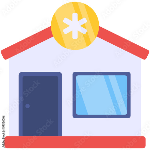 Modern design icon of dispensary